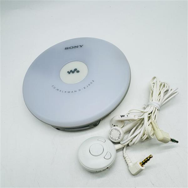 (A) SONY ソニー CDウォークマン D-EJ002 ホワイト ポータブルオーディオプレーヤー 電池式 WALKMAN 中古 現状品 保管品 1円~ 16497拍卖