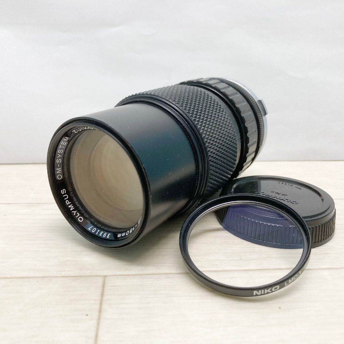 サ落Q084 Olympus オリンパス ■望遠ズームレンズ OM-System Zuiko Auto-Zoom 75-150mm レンズフィルター付き(NIKO LMC-1 49mm)拍卖