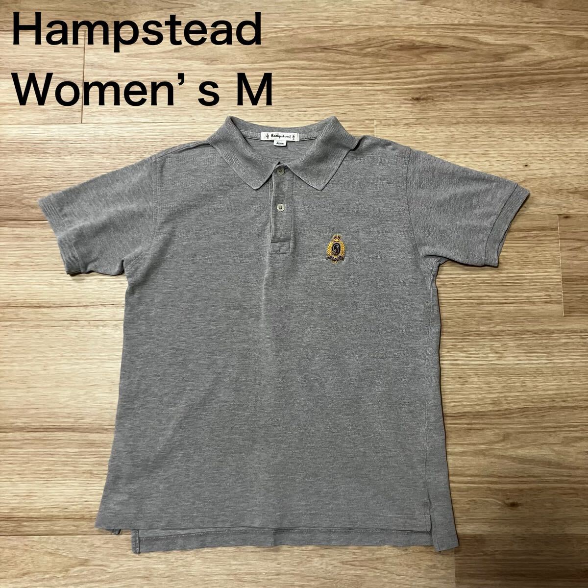 【送料無料】Hampstead 半袖ポロシャツ グレー レディースMサイズ ハムステッド拍卖