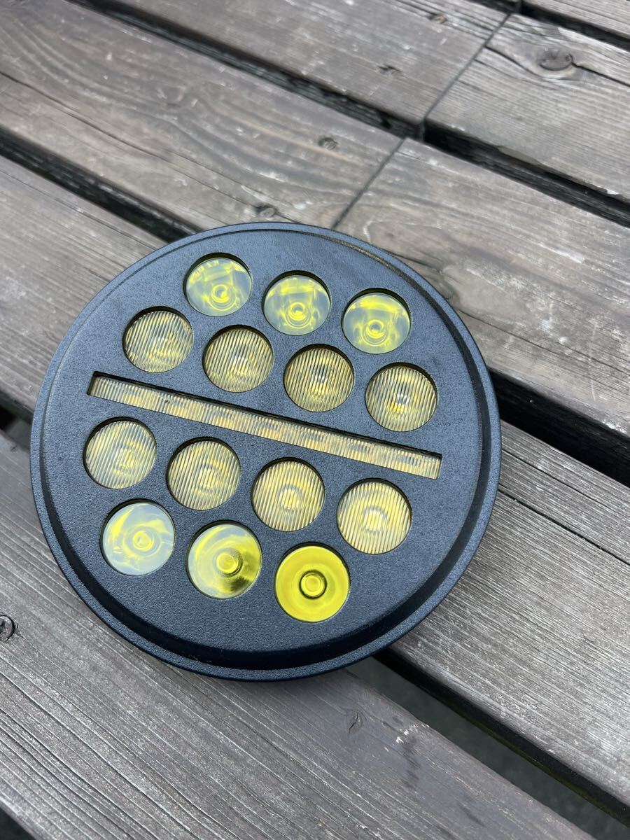 5-3/4 5.75 LEDヘッドライトDRLハーレーダビッドソンオートバイヘッドランププロジェクタードライ拍卖