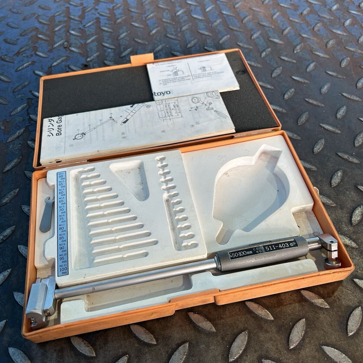 T4012 Mitutoyo ミツトヨ シリンダーゲージ 浅穴シリンダーゲージ 50-100mm ケース付き拍卖