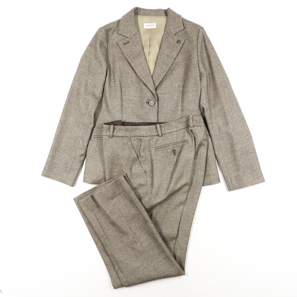LANVIN SPORT ランバン スポール スーツ 上下セット #41424 レディース テーラードジャケット スラックス ウール拍卖