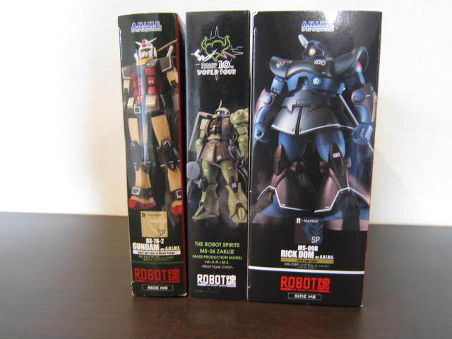 開封品 ROBOT魂 リアルタイプカラー ガンダム ザク リックドム ver. A.N.I.M.E.拍卖