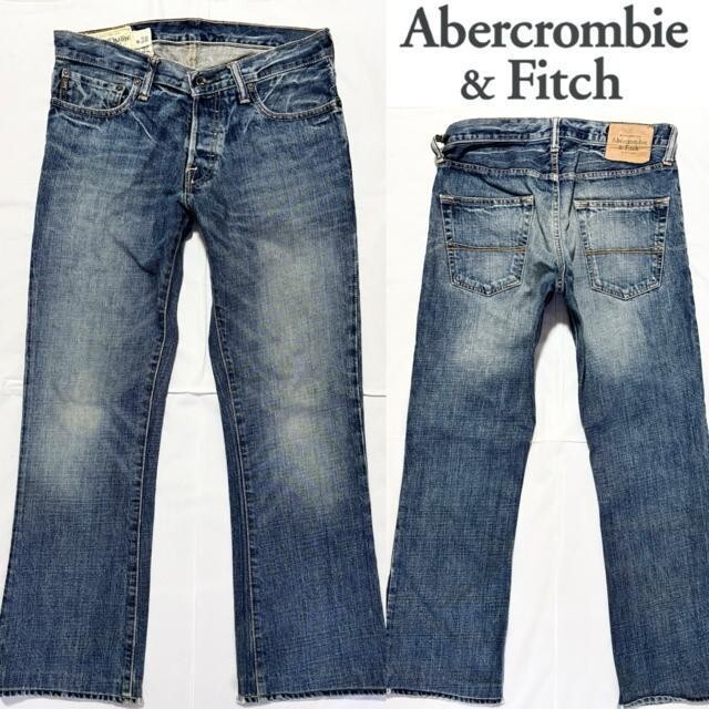 即落 送料無料 A&F アバクロ ビンテージ 加工 ブーツカット デニム 30 ジーンズ アメカジ ワーク ストリート y2k 海外ブランド 古着 パンツ拍卖