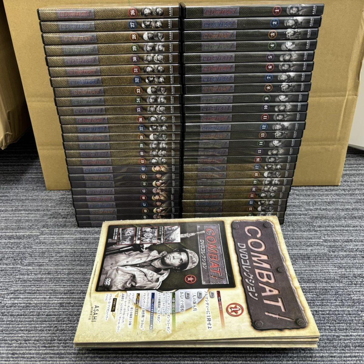 P217-SA7-34 COMBAT! コンバット! DVDコレクション vol.1~vol.50 全巻セット 朝日新聞出版 解説書付き II拍卖
