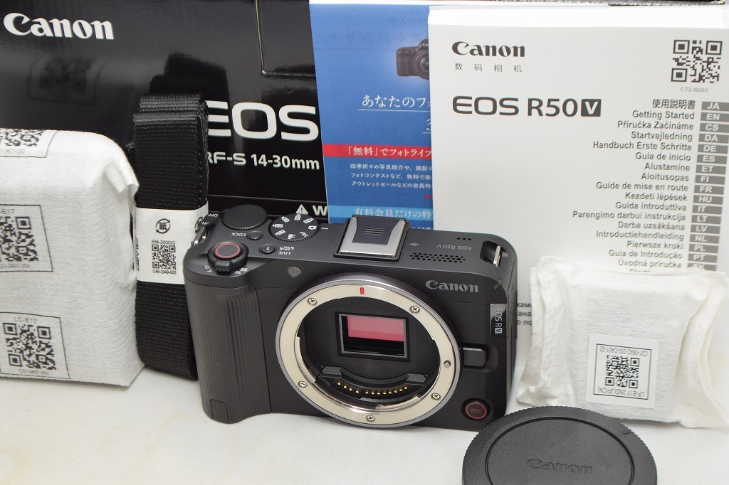 美品★Canon キヤノン EOS R50V ボディ★ショット数少なめ・元箱付拍卖