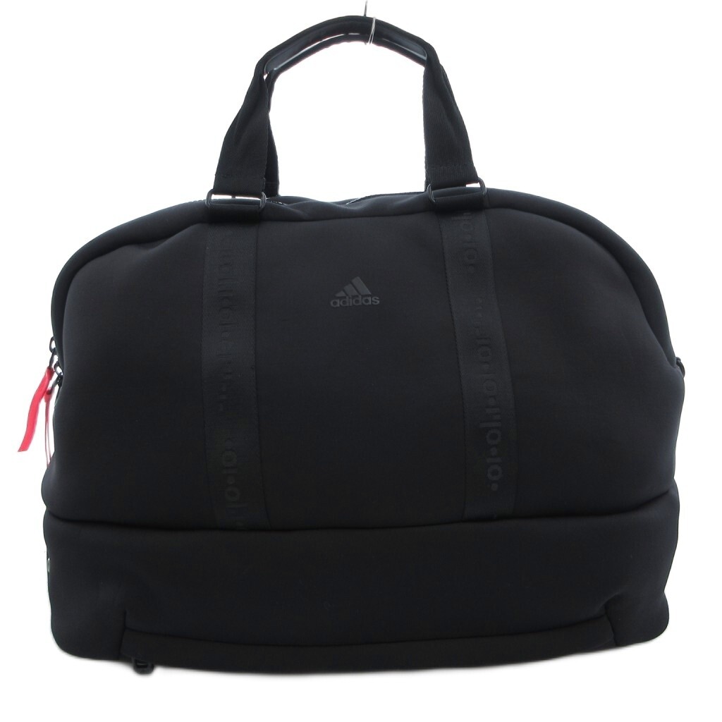 アディダス adidas ボストン 手提げ スポーツバッグ ロゴ 黒 ブラック /FF メンズ拍卖