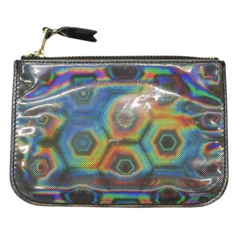 コムデギャルソン COMME des GARCONS ブラックレインボー ポーチ BLACK RAINBOW ケース 小物入れ ☆AA★ メンズ レディース拍卖