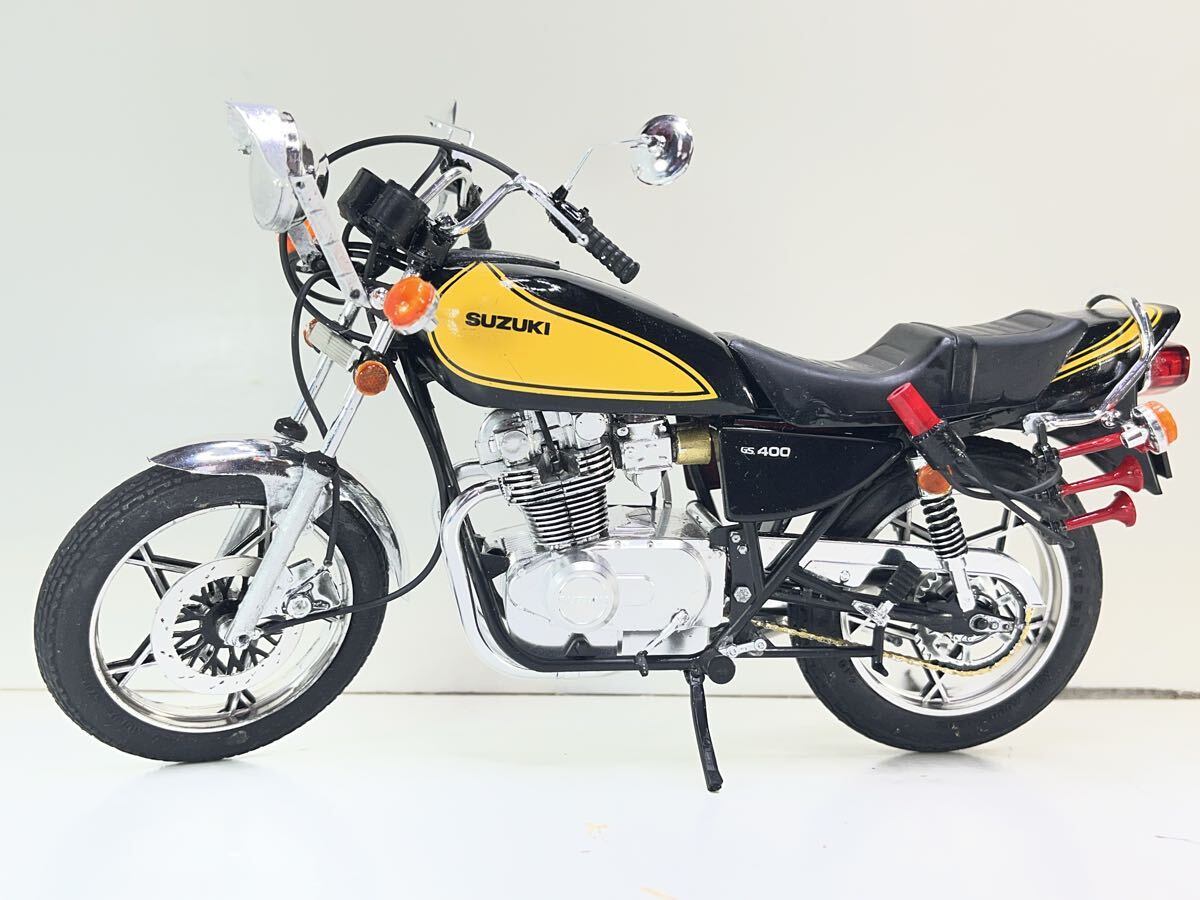 ☆ 1/12プラモデル☆GS400E「ヤンチャ仕様」「フル装備カスタム」塗装済み完成品☆即決送料無料☆拍卖