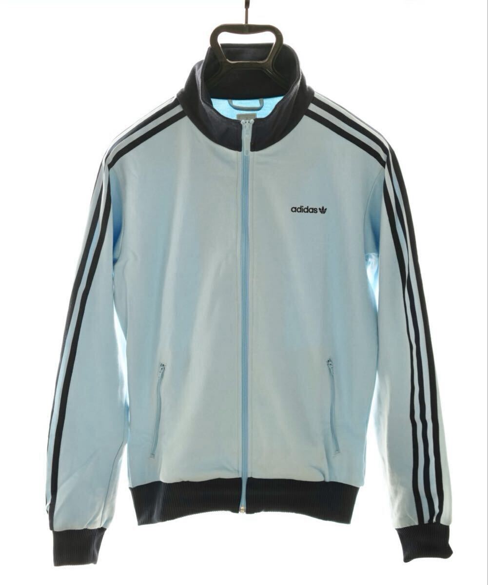 adidas ベッケンバウアー S 復刻 トラックジャケット トラックトップ ジャージ TT beckenbauer ベッケンバウワー ブルー拍卖