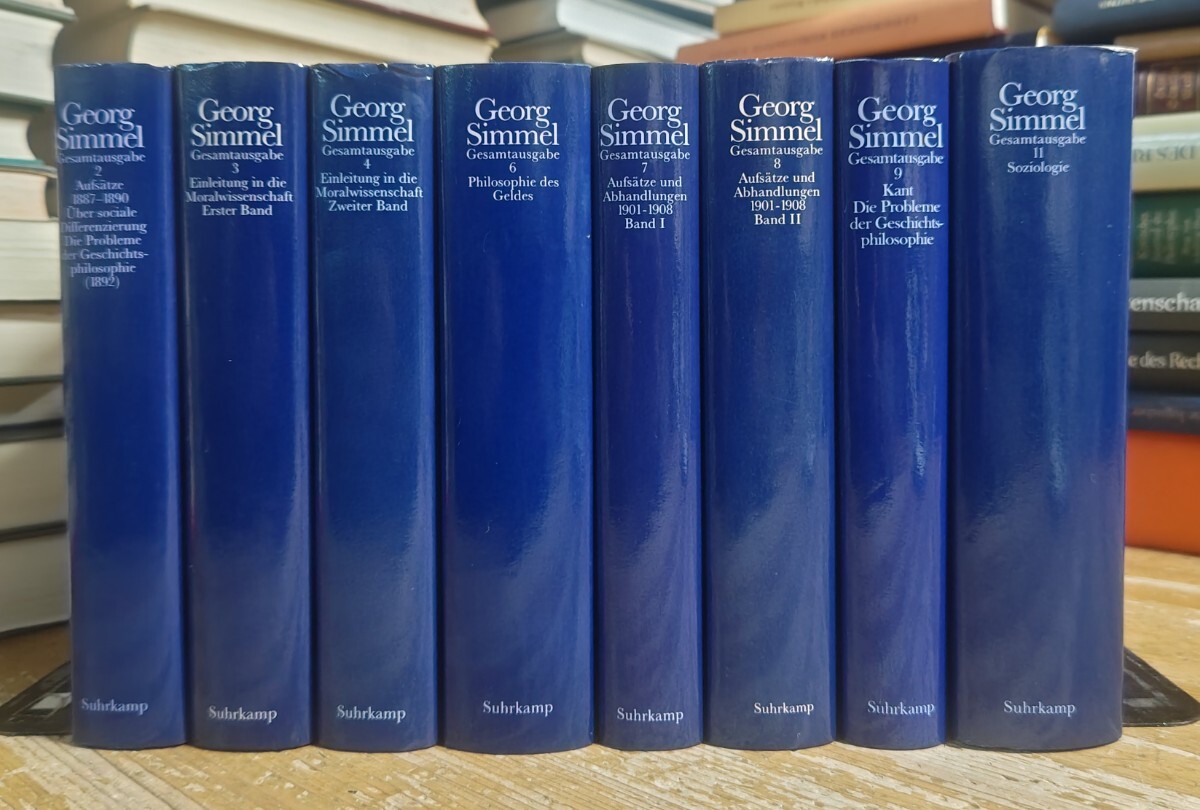 y0522-21. Georg Simmel Gesamtausgabe 洋書/ゲオルク・ジンメル全集/哲学/思想/Philosophy/社会学/道徳科学/歴史哲学拍卖
