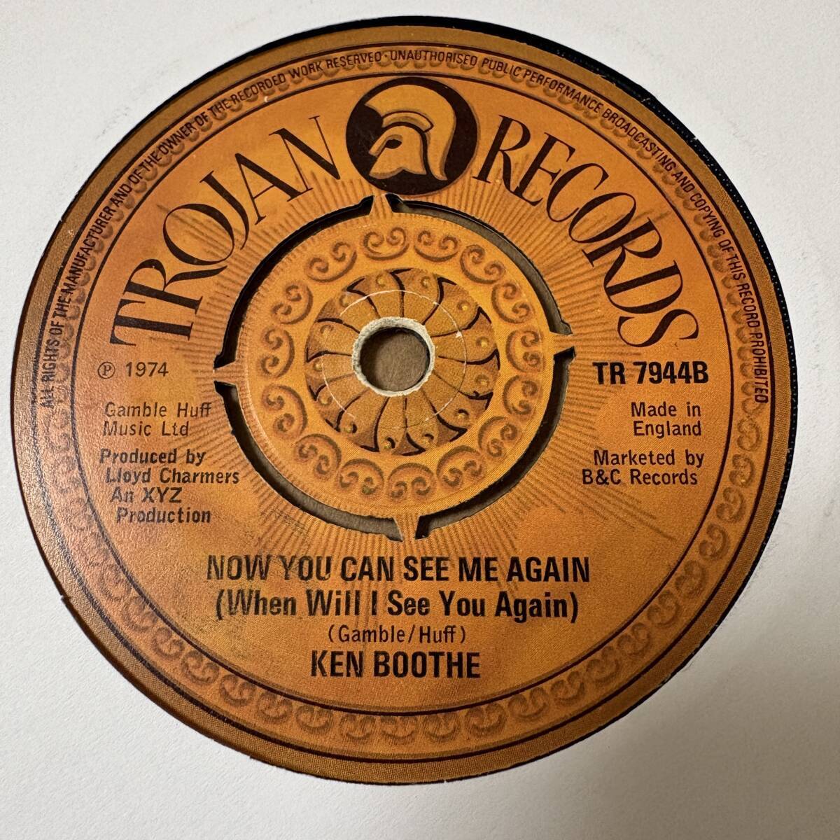 Ken Boothe - Crying Over You / Now You Can See Me Again (When Will I See You Again) // Trojan Records 7inch / AA8343拍卖