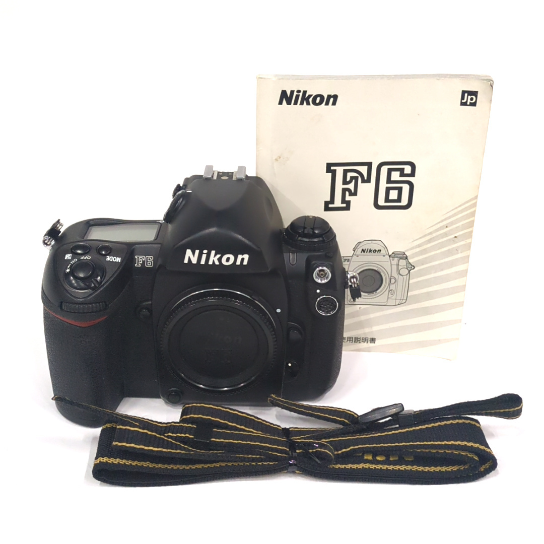 Nikon F6 一眼レフ フィルムカメラ ニコン ボディ 通電動作確認済み 専用ストラップ・説明書拍卖