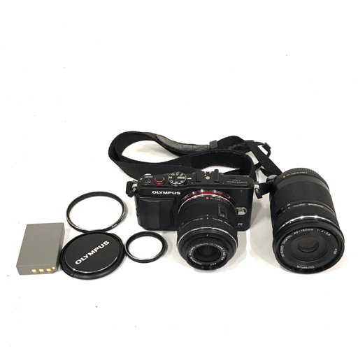 1円 OLYMPUS-PEN Lite E-PL6 M.ZUIKO 14-42mm 40-150mm ミラーレス一眼 デジカメ オリンパス 光学機器拍卖