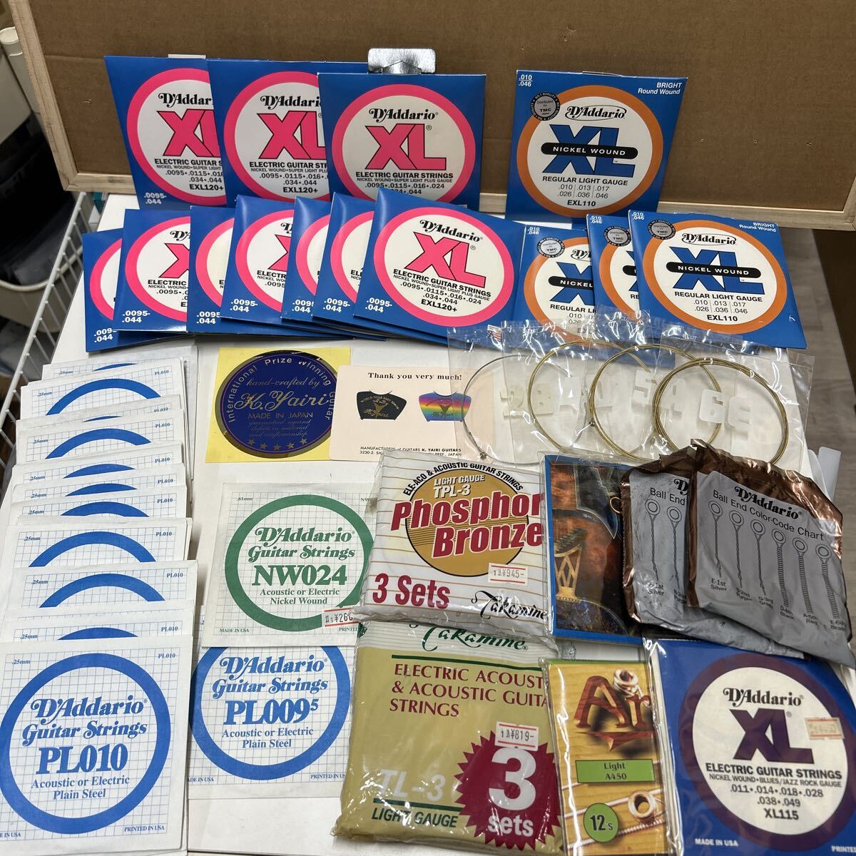 D'Addario ダダリオ ギター弦 まとめ売り XL PL010 PL0095 NW024 ピック ステッカー ダダリオ拍卖