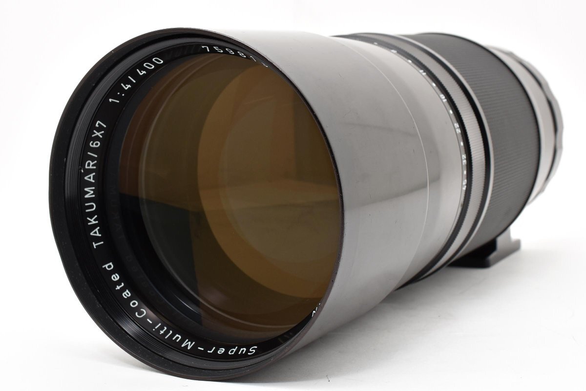 ◇◆ 希少 完動美品 ペンタックス Pentax SMC Takumar 6x7 67 400mm f/4 望遠 MF レンズ 動作確認済 バケペン 4323 ◆◇拍卖