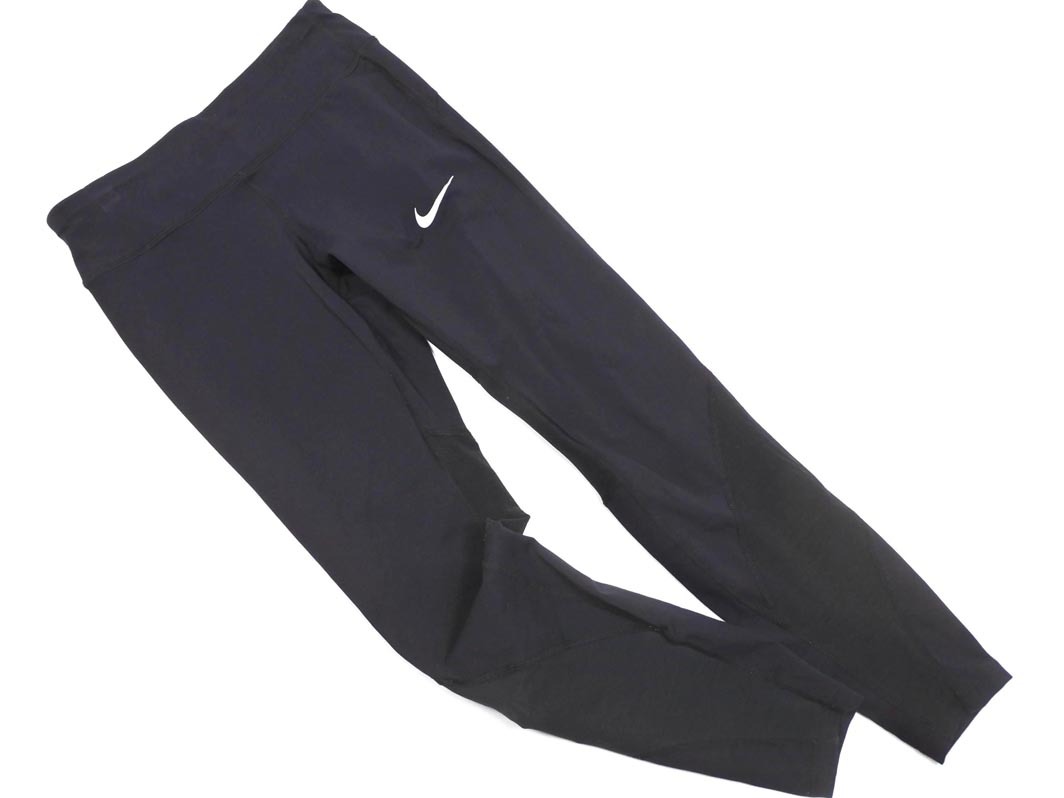 ネコポスOK NIKE ナイキ レギンス パンツ sizeS/黒 ■■ ☆ gec2 レディース拍卖