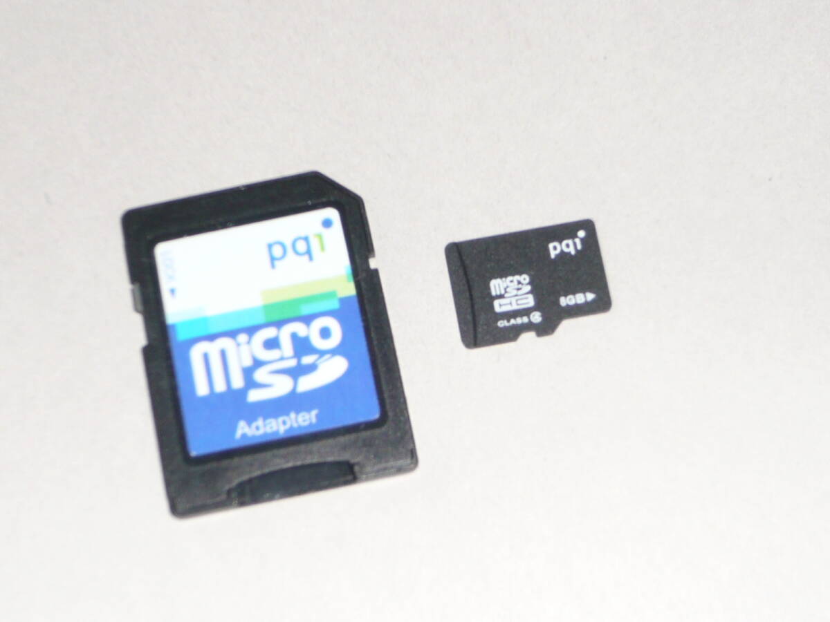 動作保証!送料無料!pq1 microSDHC 8GB クラス④ SD変換アダプター付拍卖