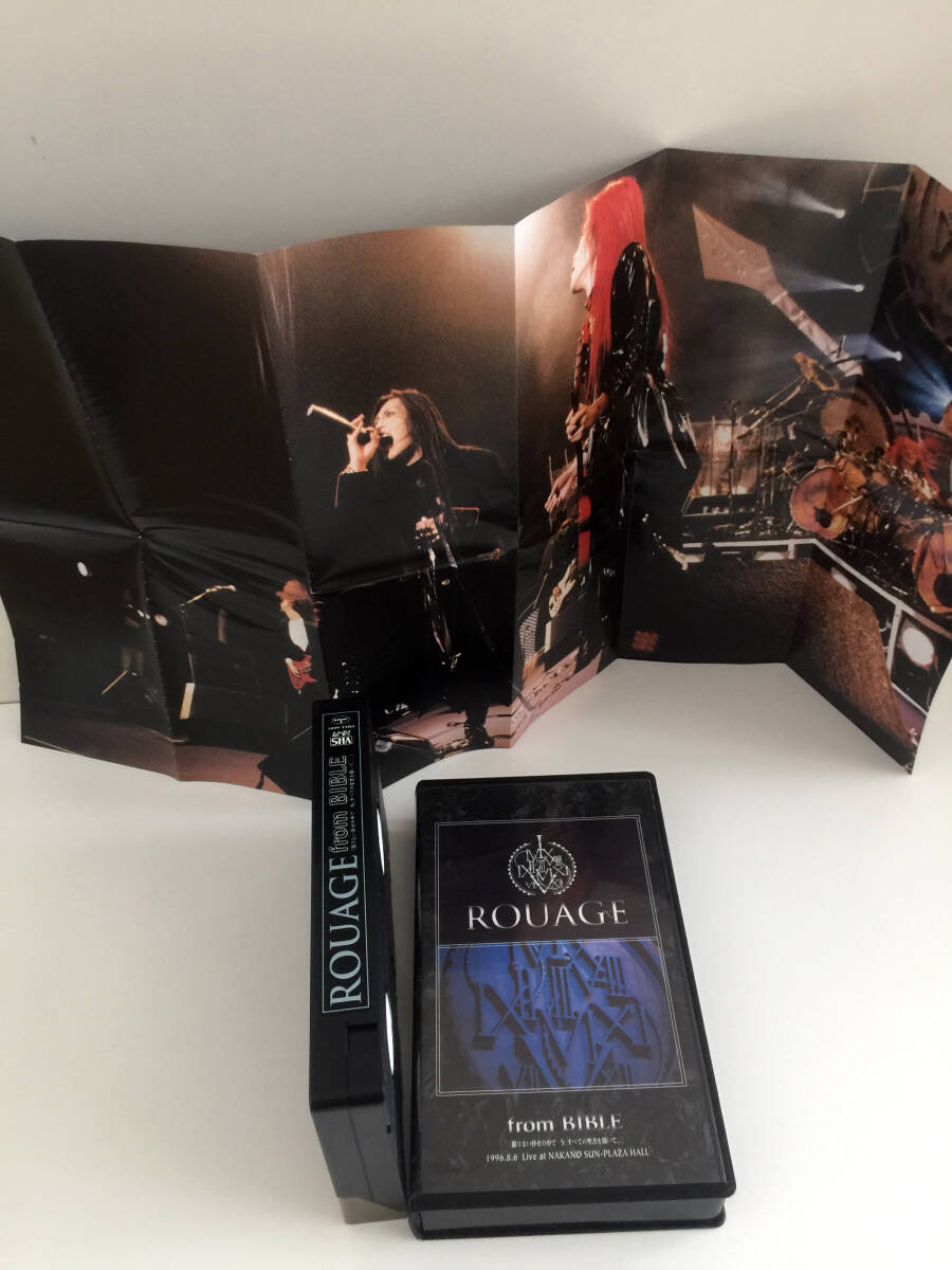 即決 VHSビデオ ROUAGE from BIBLE 限りない倖せの中で 今、すべての聖書を開いて… ビデオテープ insomnia PV LIVE FILM ルアージュ V系 拍卖