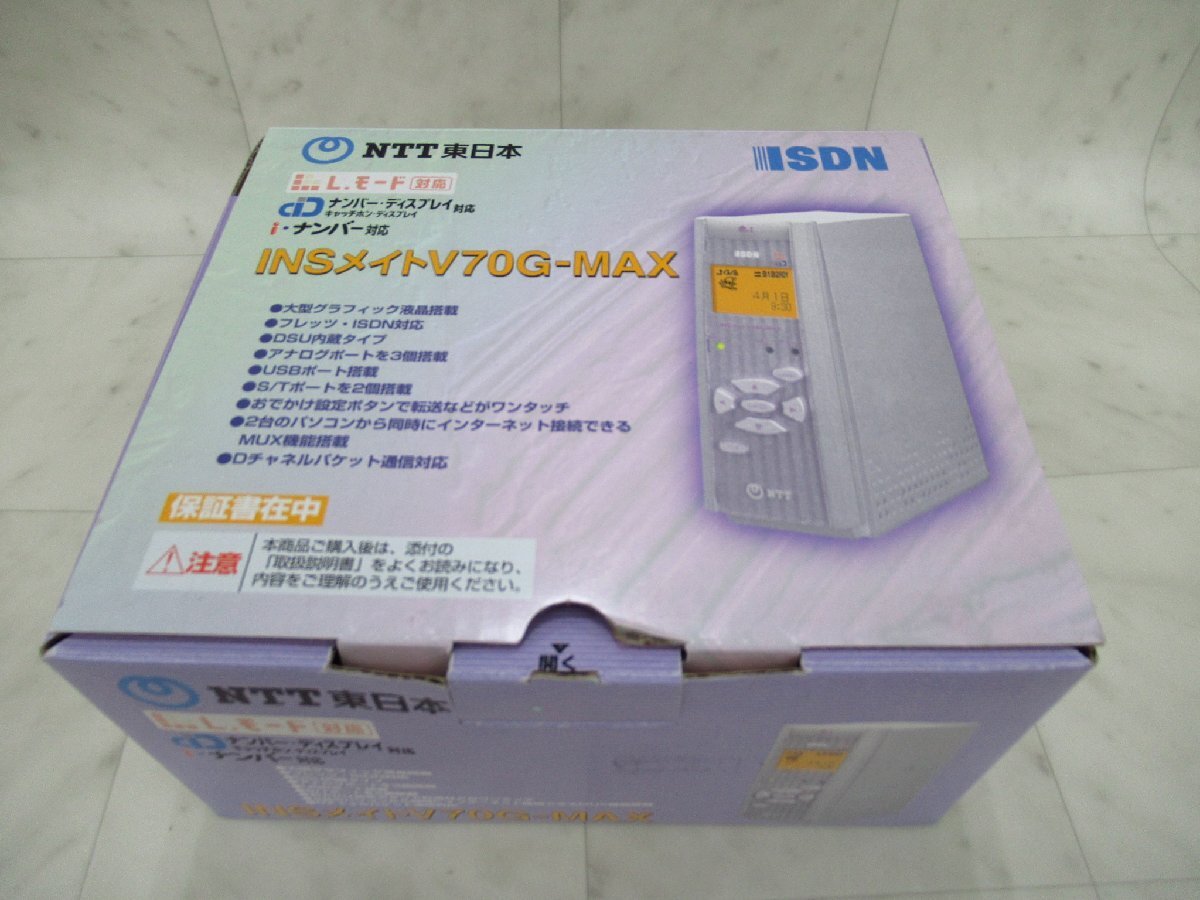 NTT INSメイトV70G-MAX ISDNターミナルアダプタ 未使用品 ア 22093※拍卖
