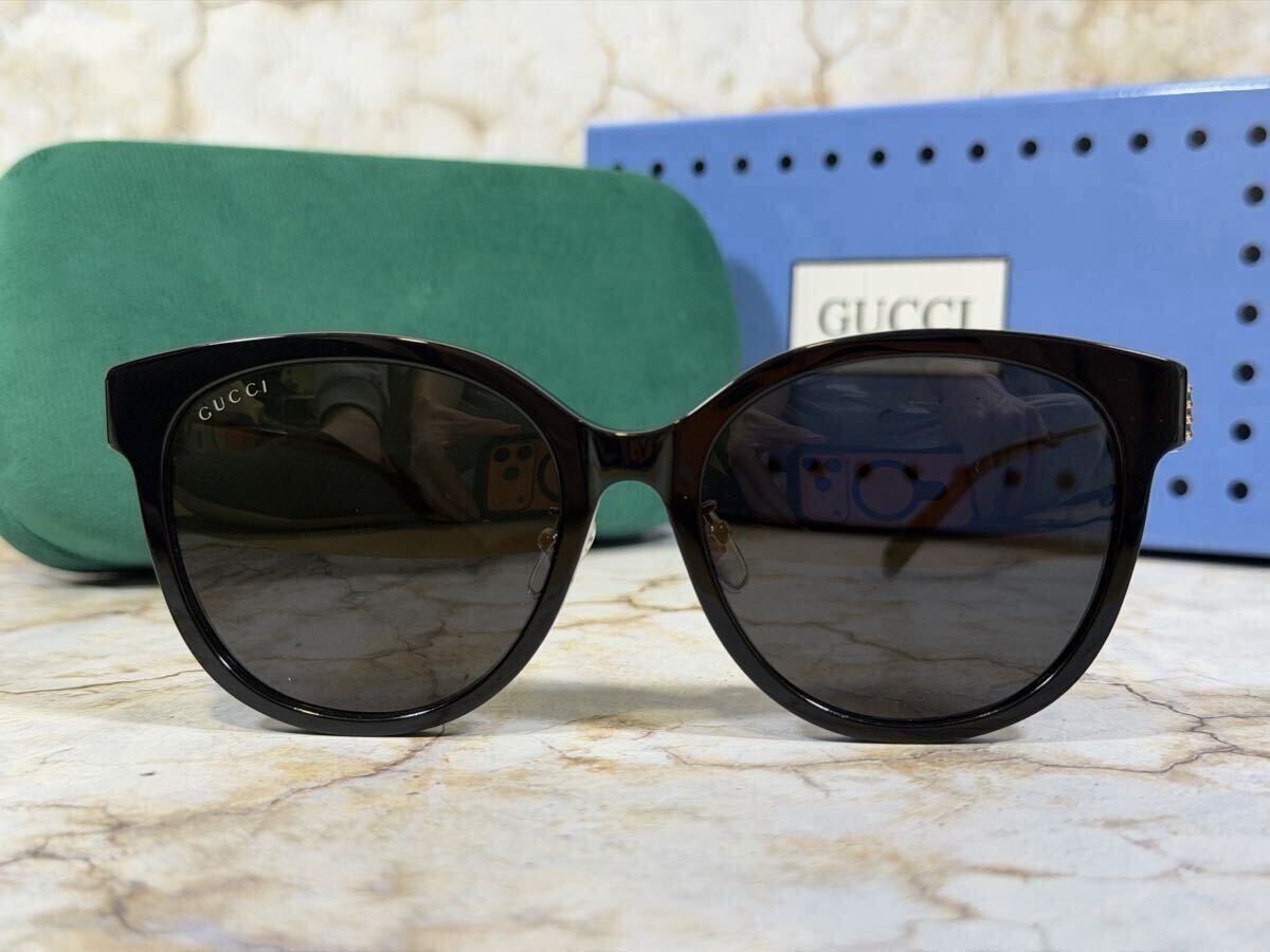 GUCCI サングラス GG1883SK ゴールド&ブラック 専用ケース付拍卖