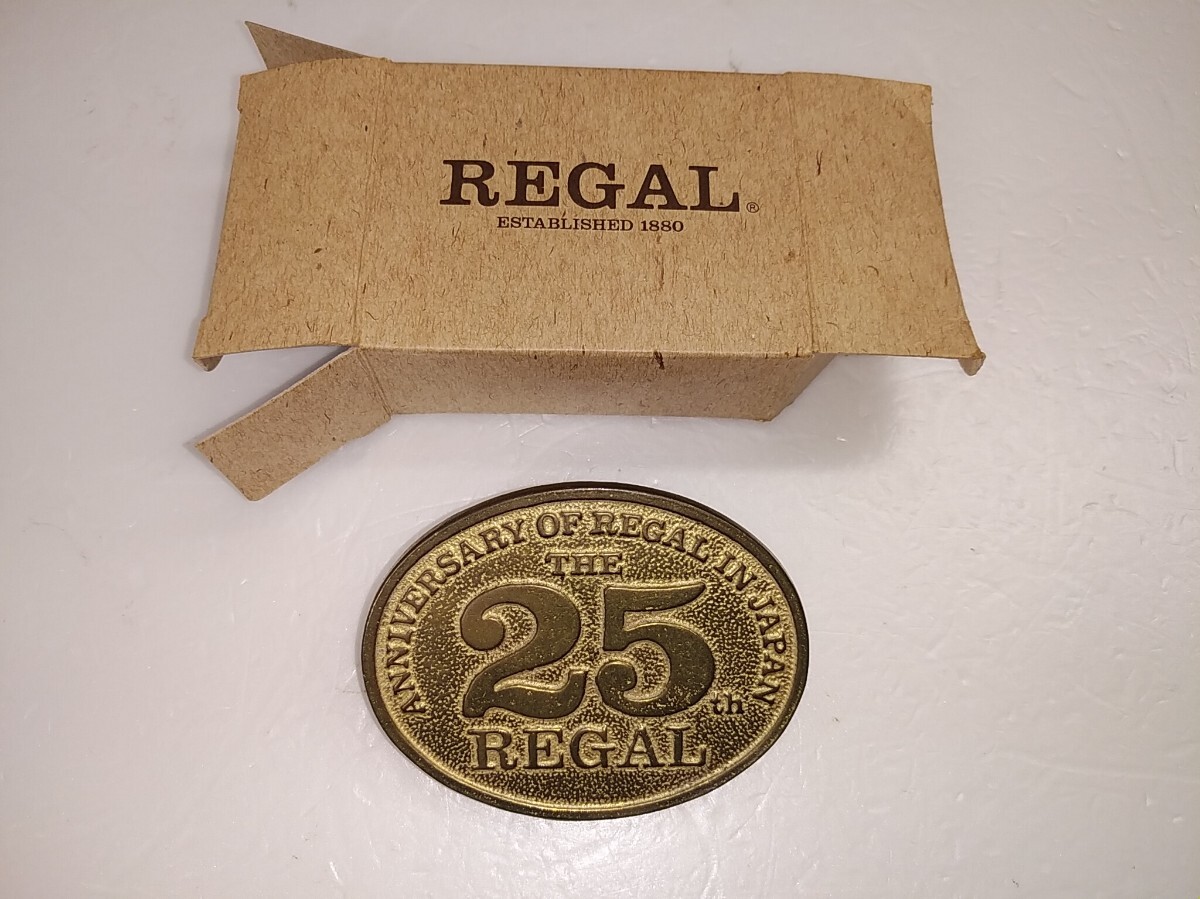未使用 保管品★25周年?ノベルティグッズ★REGAL★リーガル★真鍮?文鎮クリップ拍卖