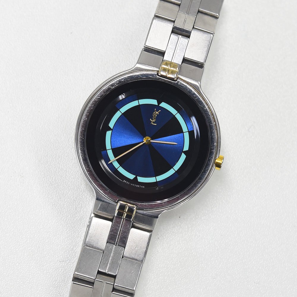 1円 可動品 腕時計 イヴサンローラン YVES SAINT LAURENT 9620-H13847 クォーツ メンズ 同梱不可拍卖