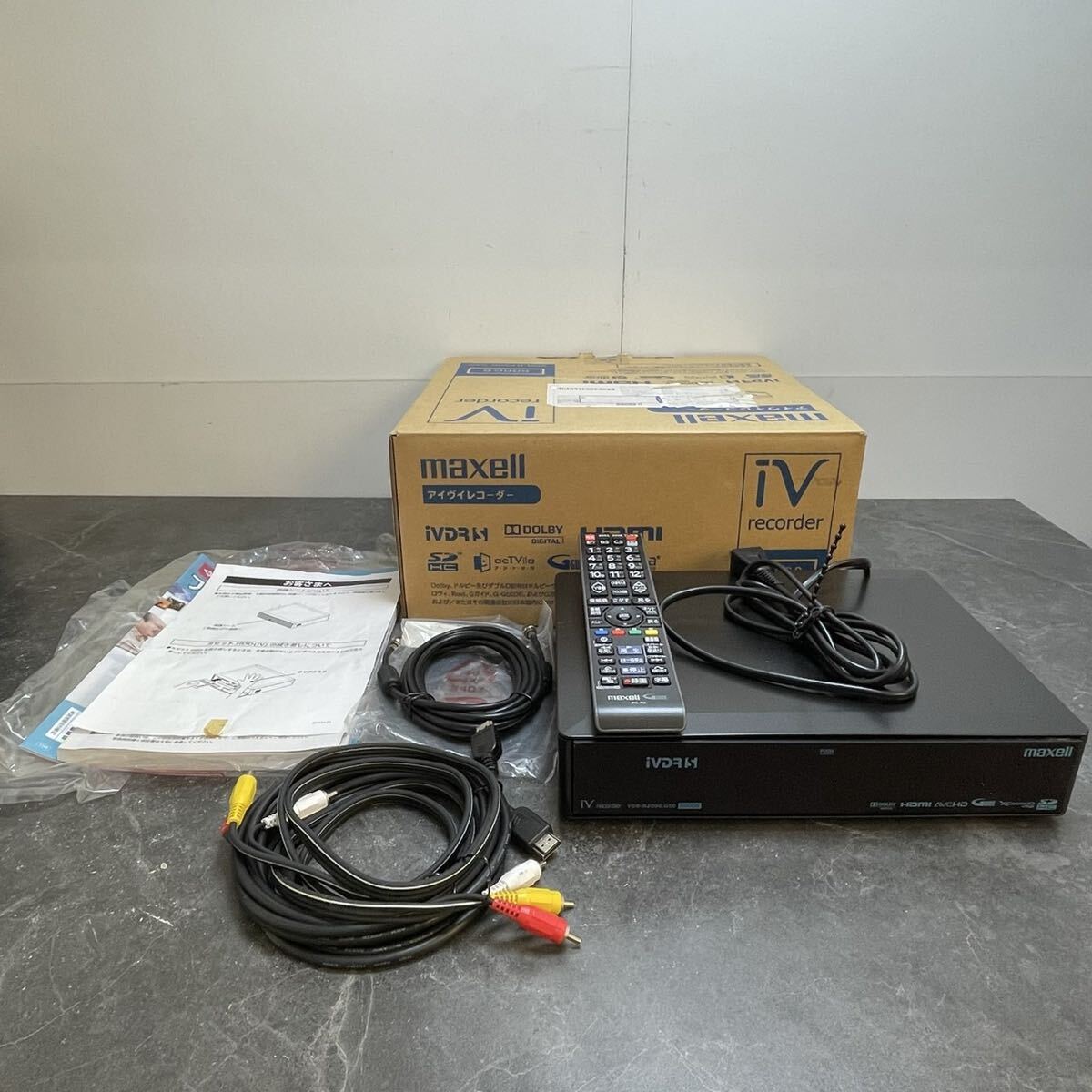 5/9★maxell iVDRレコーダー VDR-R2000 リモコン付き 中古品 通電のみ★拍卖