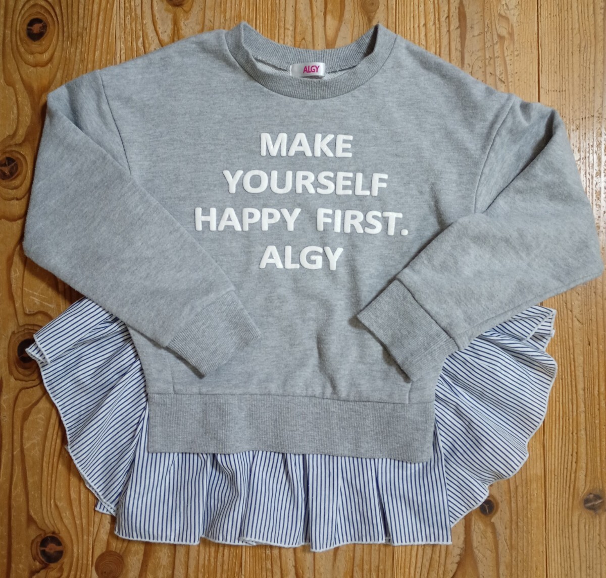 ALGY★重ね着風トレーナー(140cm)★送料無料拍卖