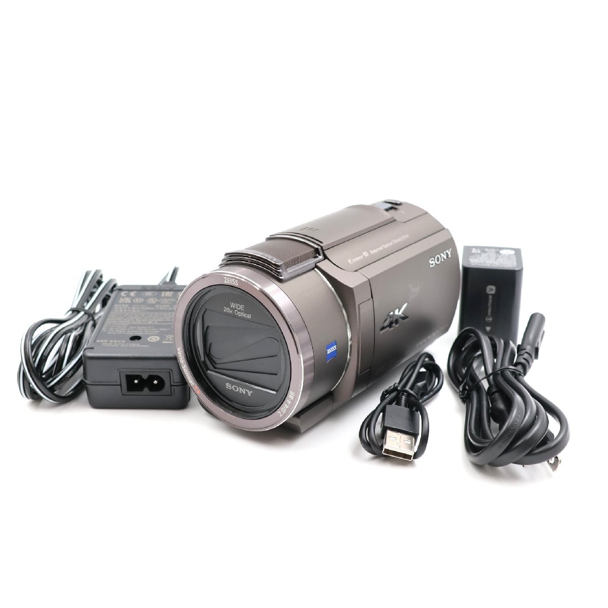 SONY FDR-AX45A ブロンズブラウン 4K ビデオカメラ Handycam ソニー拍卖