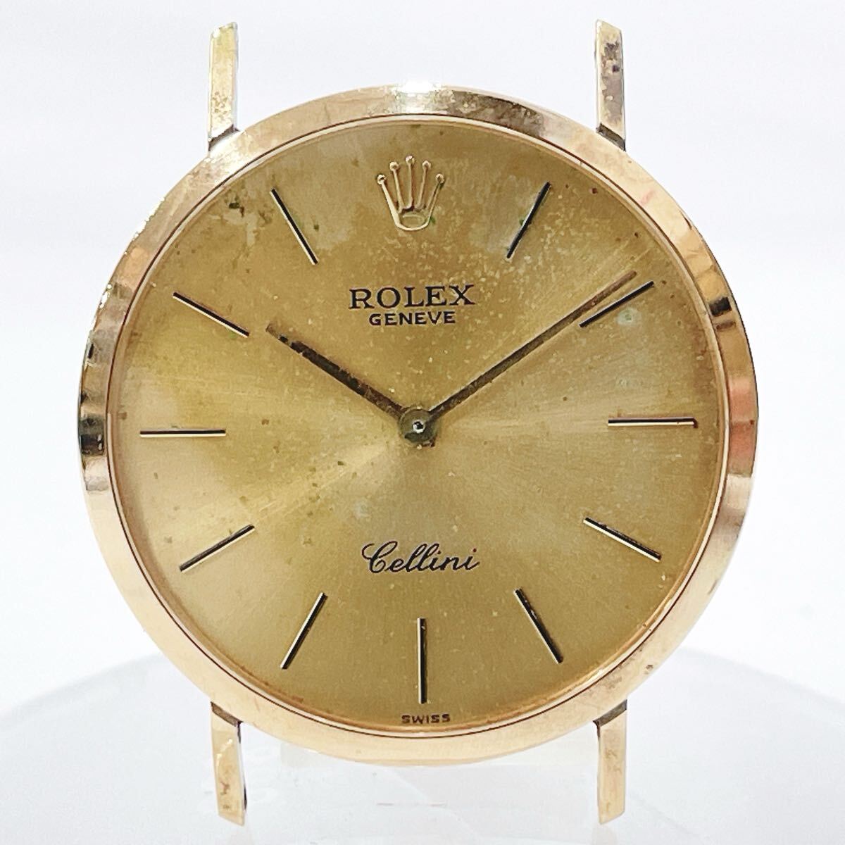 ROLEX ロレックス チェリーニ 4112 Cal.1602 18K 750 ゴールド文字盤 重量:約27.6g 手巻き メンズ 腕時計拍卖