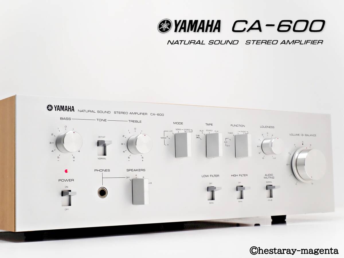 ★ 【準美品 整備・レストア済】 YAMAHA CA-600 ヤマハ プリメインアンプ 取説コピー付 当時75,000円 70年代国産ヴィンテージ機器 ★拍卖