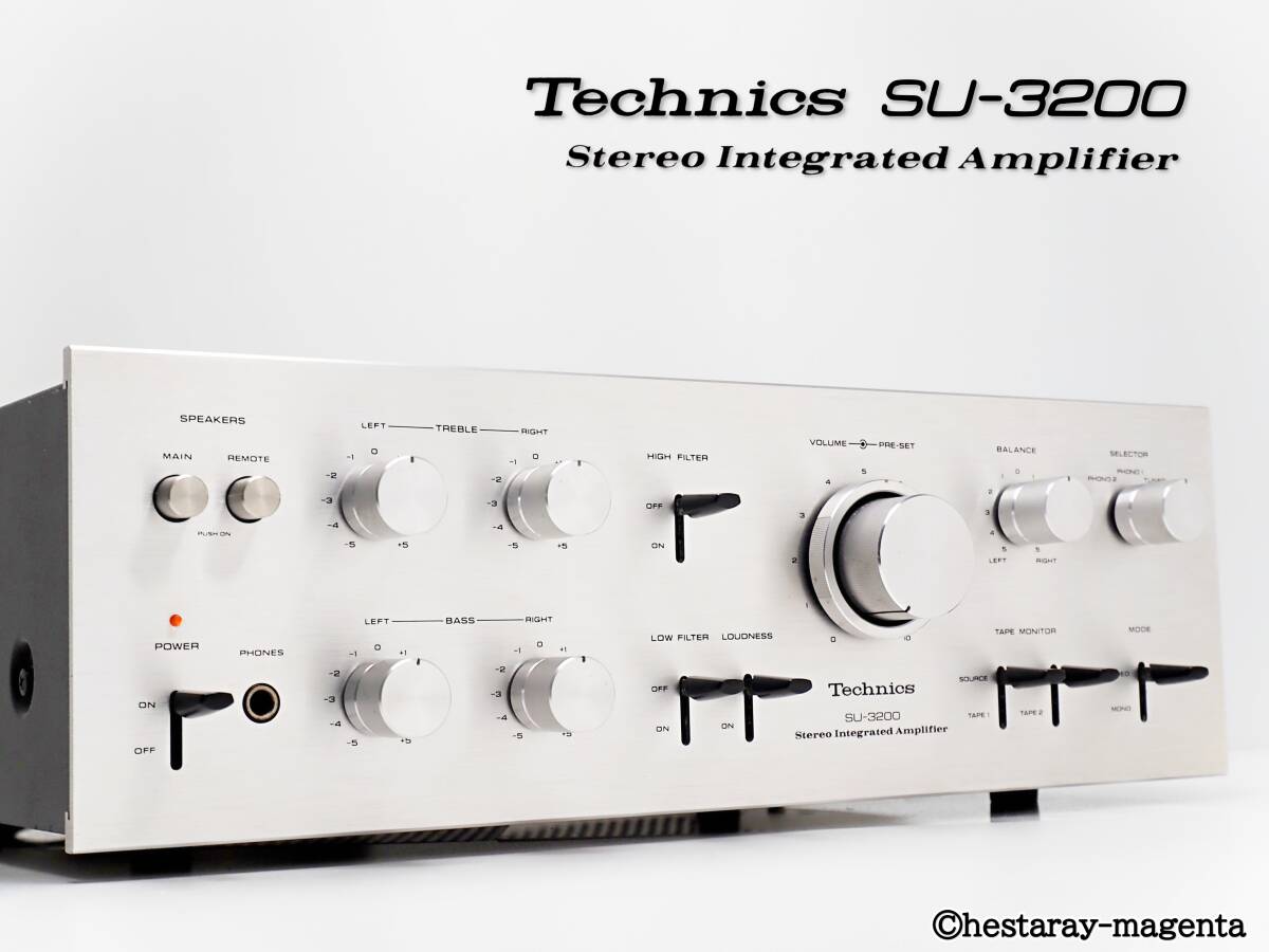 ★ 【準美品 整備・レストア済】 Technics SU-3200 テクニクス プリメインアンプ 70年代国産ヴィンテージ機 ★拍卖