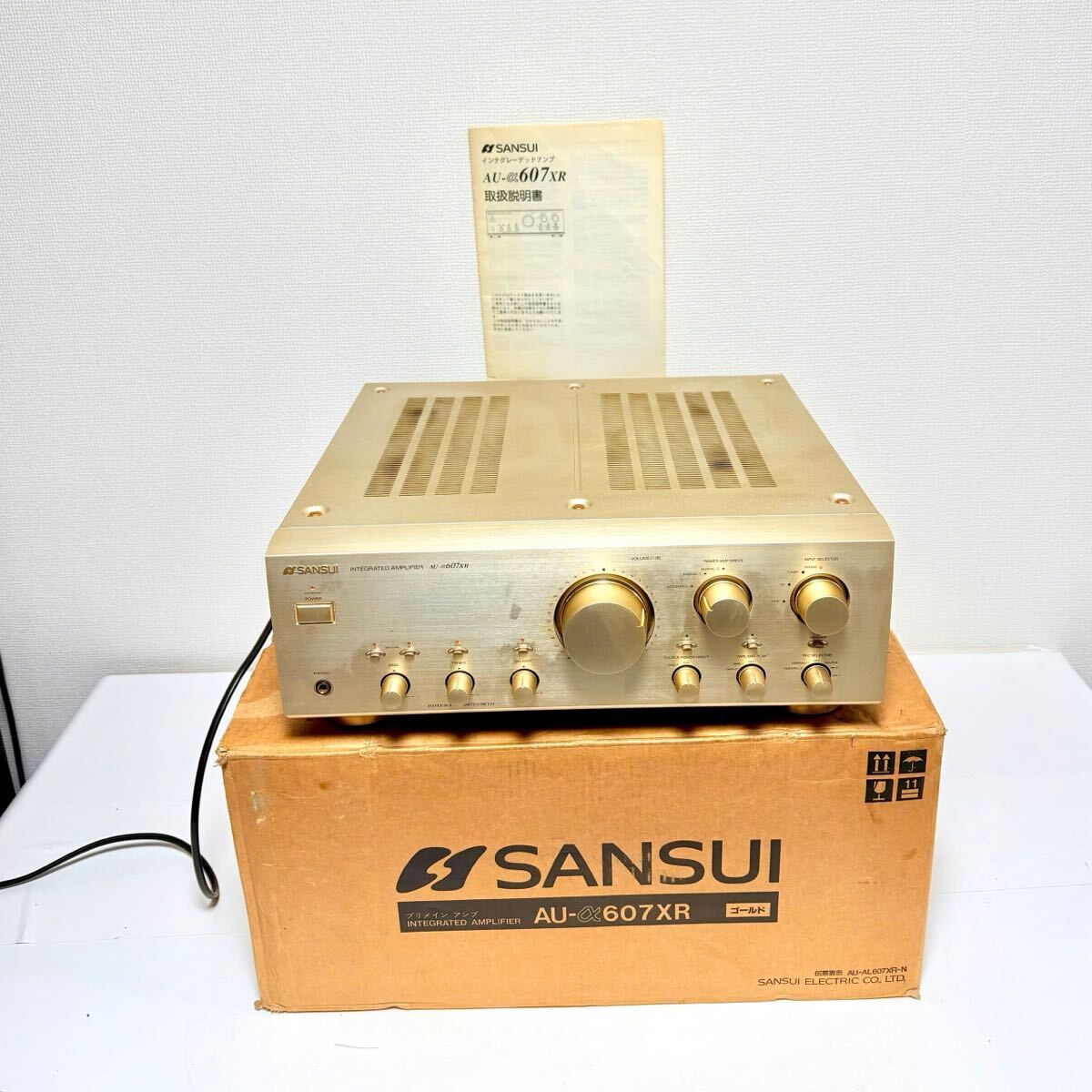 SANSUI AU-a607NRA II プリメインアンプ。説明書と元箱付き。拍卖