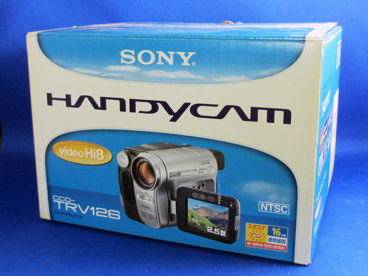 安心30日保証 SONY CCD-TRV126 Hi8ハンディカム最終モデル 完全整備品 美品 2006年 Hi8/8ミリビデオカメラ拍卖