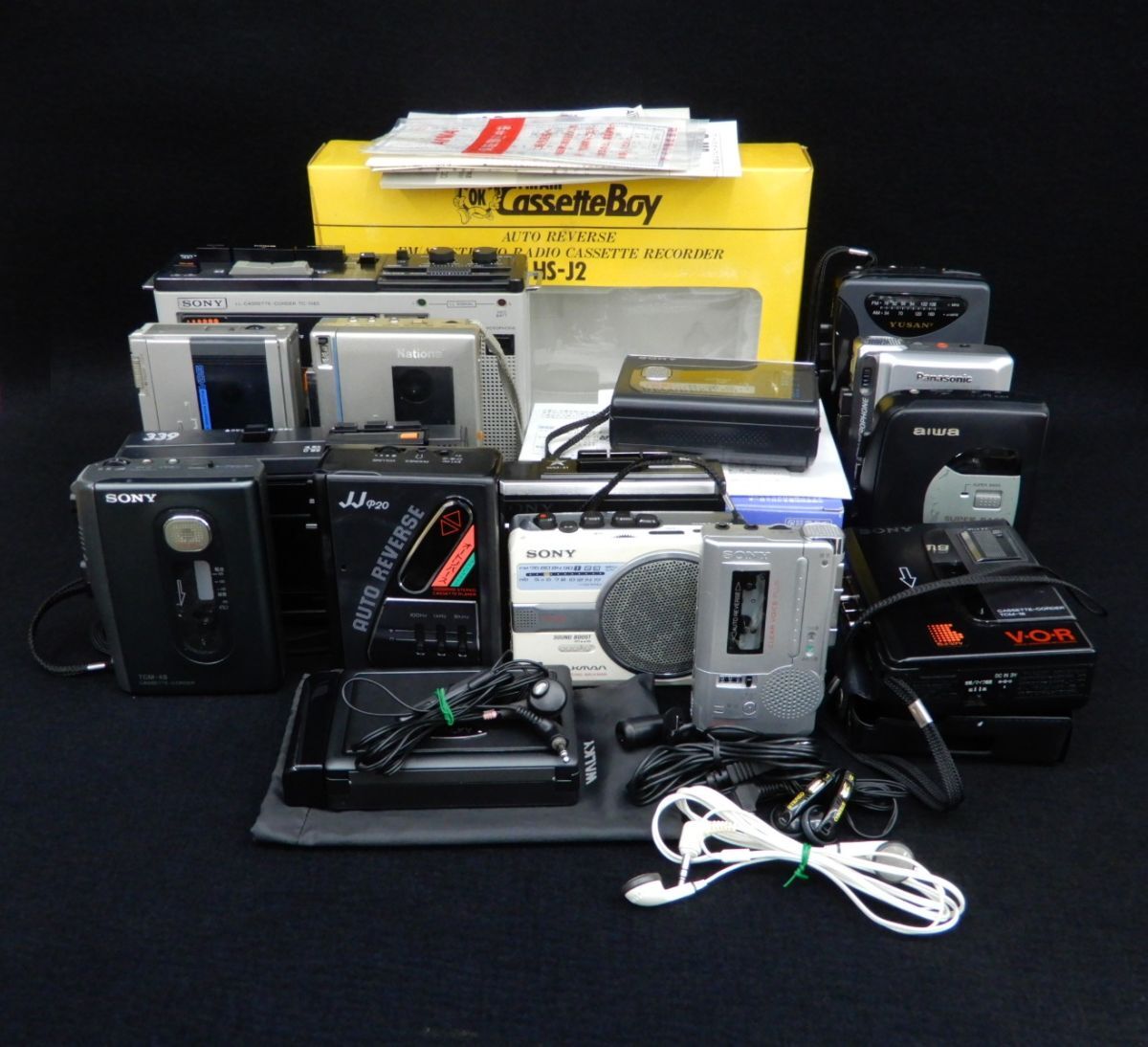 ★SONY TCM-F48/SONY WM-41/SONY M-850/NATIONAL RQ-355/National RQ-358/AIWA HS-J2(空箱)★カセット/ジャンク品/消費税0円拍卖