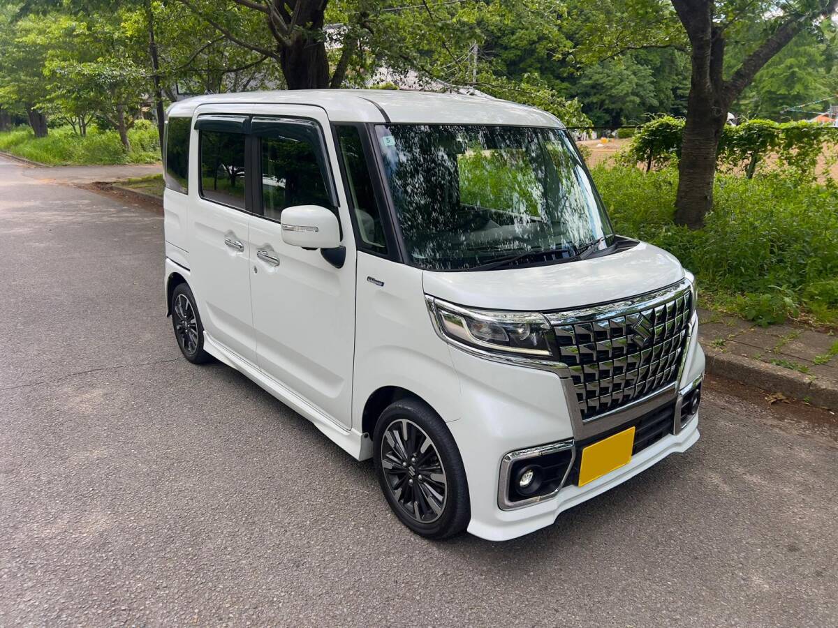 スズキ スペーシア カスタム HYBRID XSターボ 2022 (42900km) 車検 :2027/05拍卖