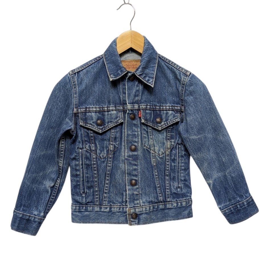 Levis リーバイス デニムトラッカージャケット Gジャン 70506-0216 ネイビー系 デニム サイズ10 6521拍卖