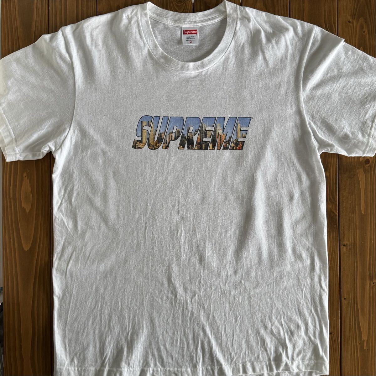 Supreme Gotham Tee White M シュプリーム ゴッサム フォト Tシャツ NYC 2023FW 半袖 ボックスロゴ系拍卖