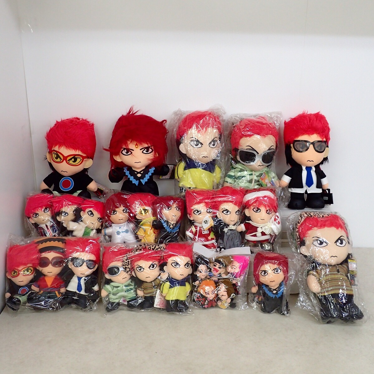 X JAPAN ぬいぐるみ hide/YOSHIKI/TOSHI/PATA/HEATH まとめてセット エックスジャパン【IN拍卖