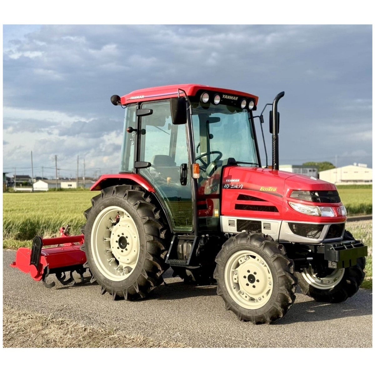 ヤンマートラクターUS501★50馬力★使用時間790H★エコトラ★パワステ★PTO★エアコン.キャビン.ラジオ★ヤンマーロータリーR520M★埼玉県拍卖