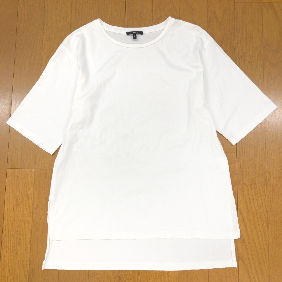 Theory セオリー TGジャージー ビッグスリーブ Tシャツ S 白 ホワイト オーバーサイズ ビッグシルエット カットソー 日本製 レディース拍卖