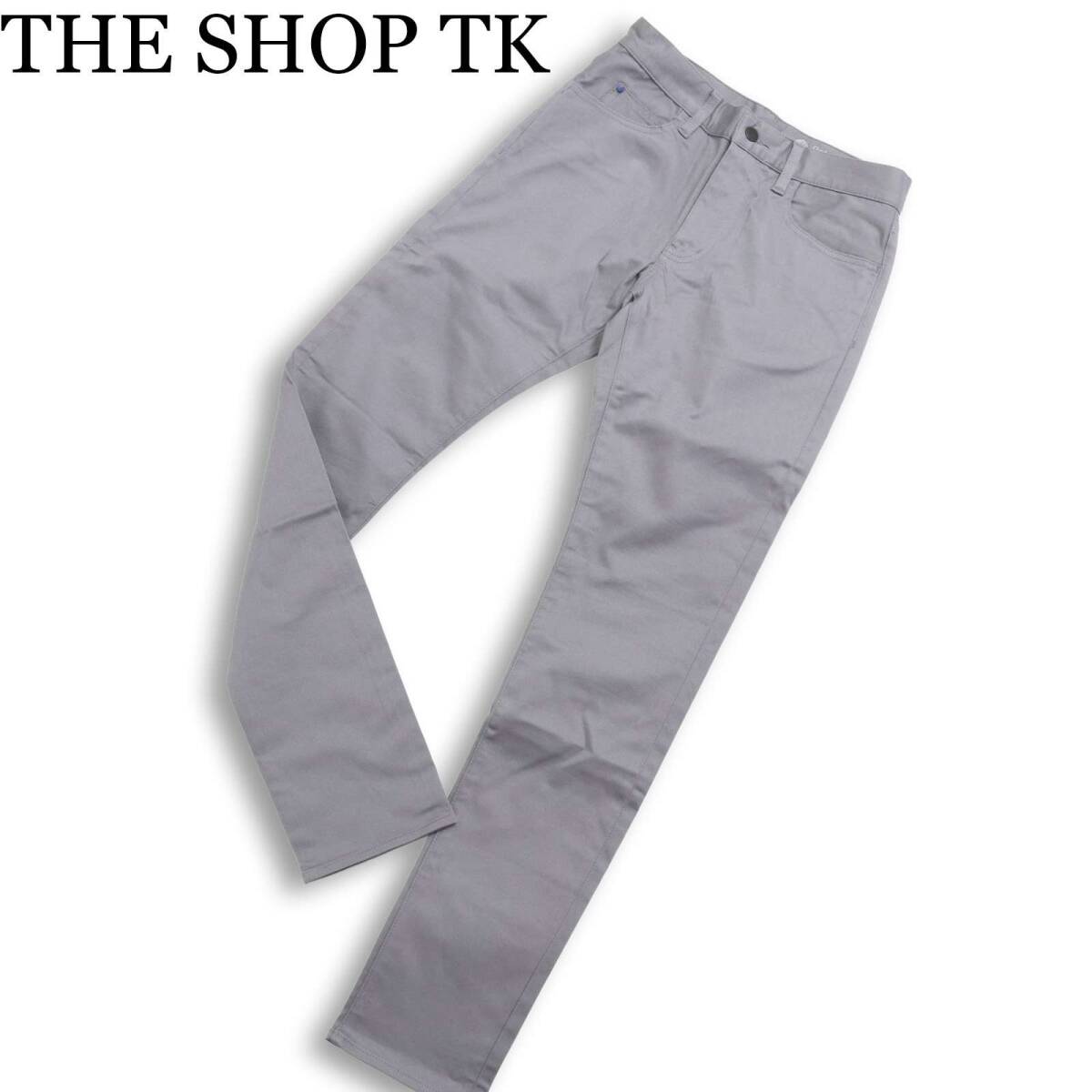 【新品 未使用】 THE SHOP TK タケオキクチ 通年★ スーパー ストレッチ スキニー パンツ Sz.S メンズ拍卖