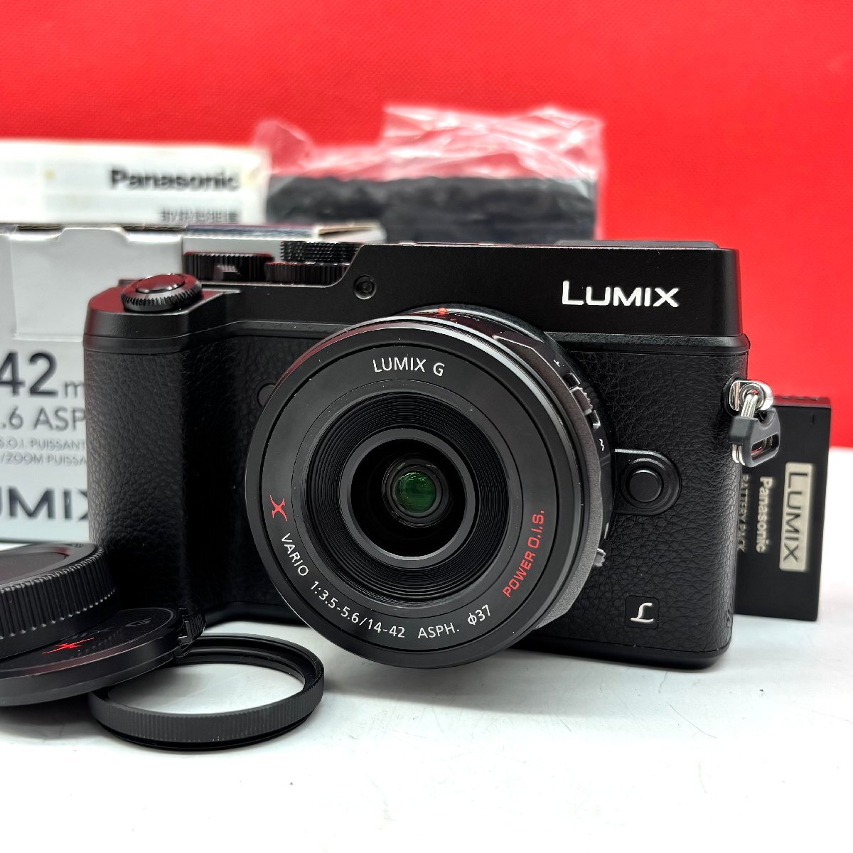 N34 Panasonic LUMIX DMC-GX8 LUMIX G VARIO F3.5-5.6 14-42mm ASPH. POWER O.I.S デジタルミラーレスカメラ 動作品 1円~ パナソニック拍卖