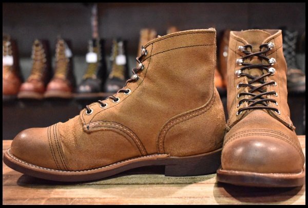 【6D 良品 23年】レッドウィング 8083 アイアンレンジャー ミュールスキナー ラフアウト 茶 ブラウン 8113 ブーツ redwing HOPESMORE拍卖