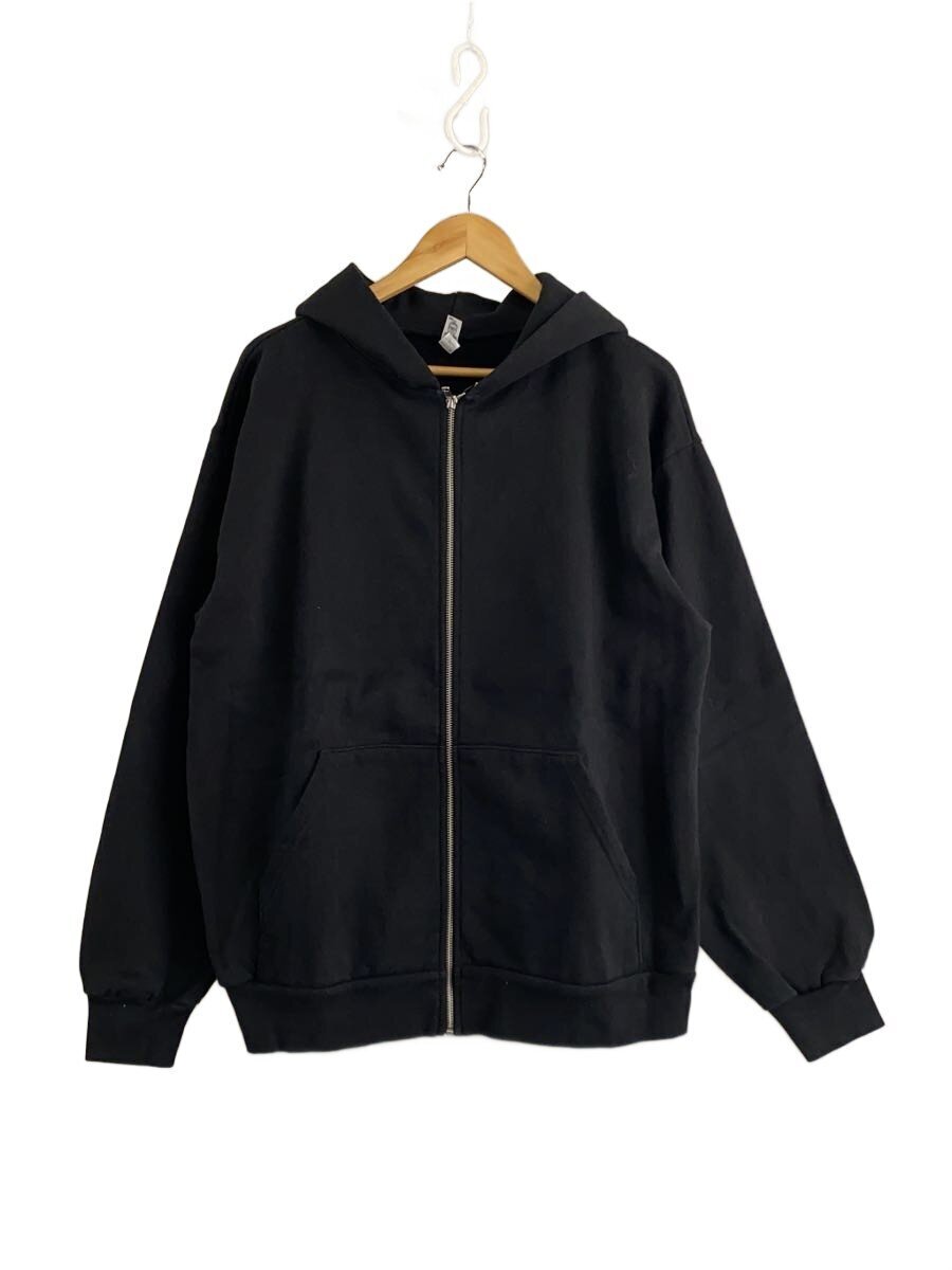 LOS ANGELES APPAREL◆ジップパーカー/L/コットン/ブラック//拍卖