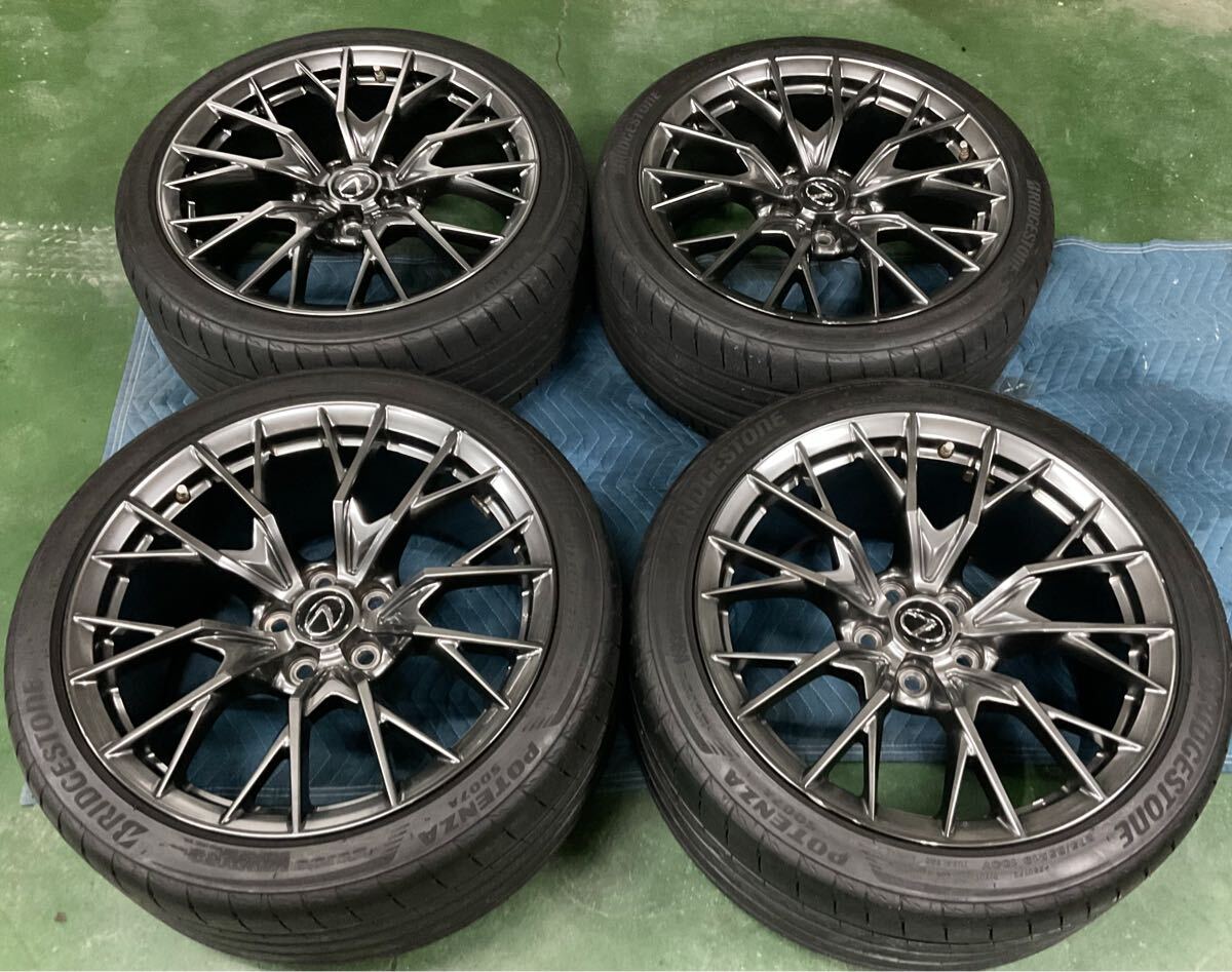 レクサス純正 GS-F URL10 19インチ BBS ホイールタイヤ 4本セット POTENZA S007A 255/35R19 275/30R19 2021年拍卖