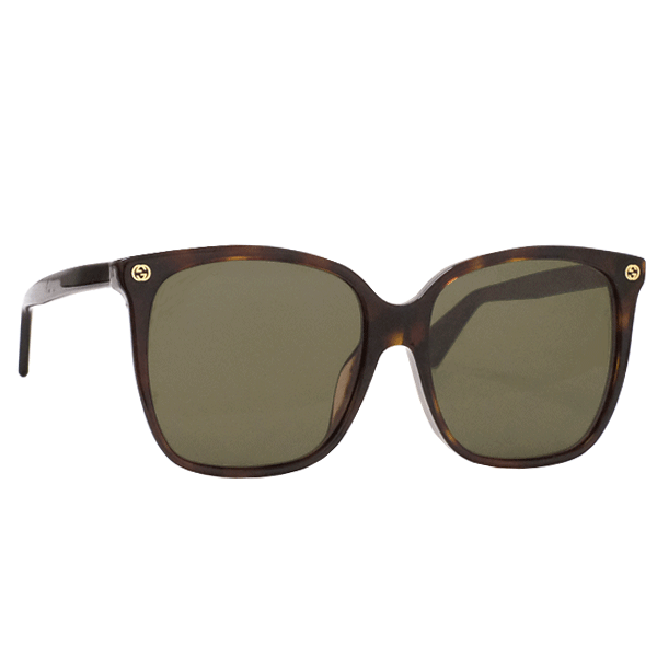 送料無料 本物 美品 GUCCI グッチ サングラス アイウェア GG0022SA 002 ブラウン レディース メンズ おしゃれ 普段使い ファッション小物拍卖