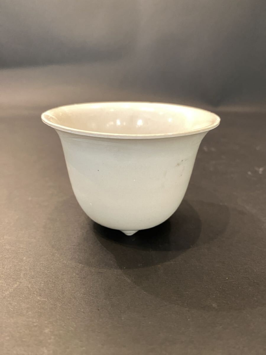 LA019 白磁 煎茶碗 盃 ぐい呑 古陶磁器 茶器 中国美術品拍卖