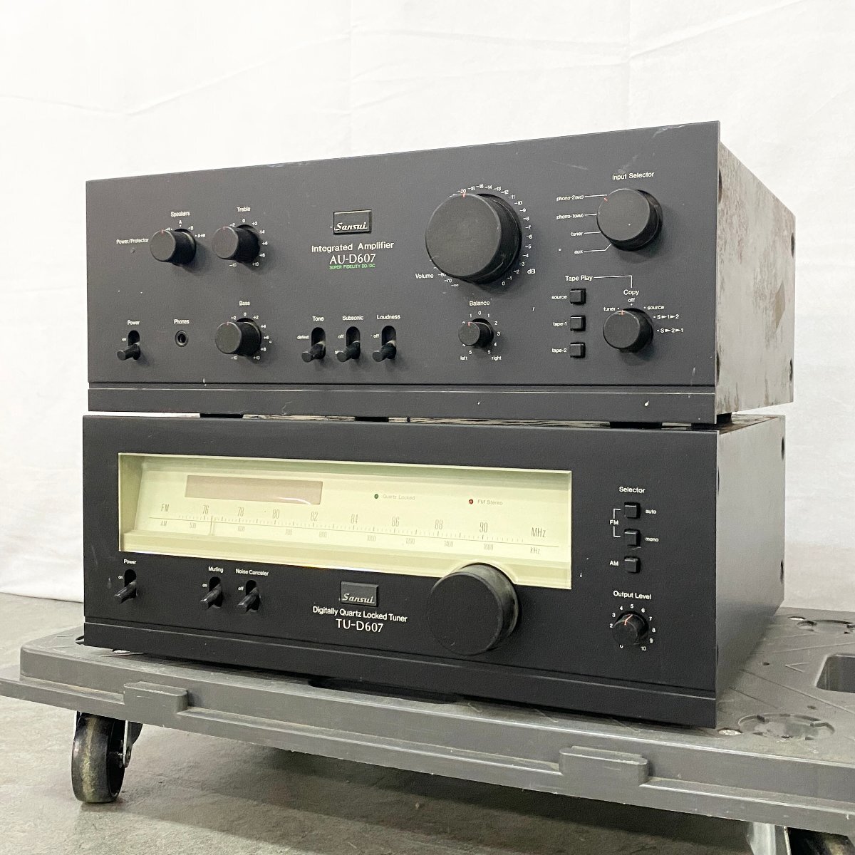 【 J 】6027 Sansui AU-D607 プリメインアンプ/TU-D607 チューナー サンスイ 3216111拍卖